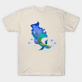 blue sea ornamental fish T-Shirt